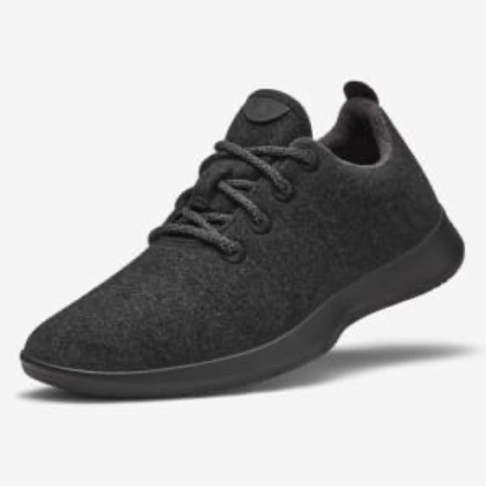 Women’s Wool Runners - Natural Black (Black Sole)